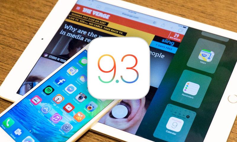 выход iOS 9.3